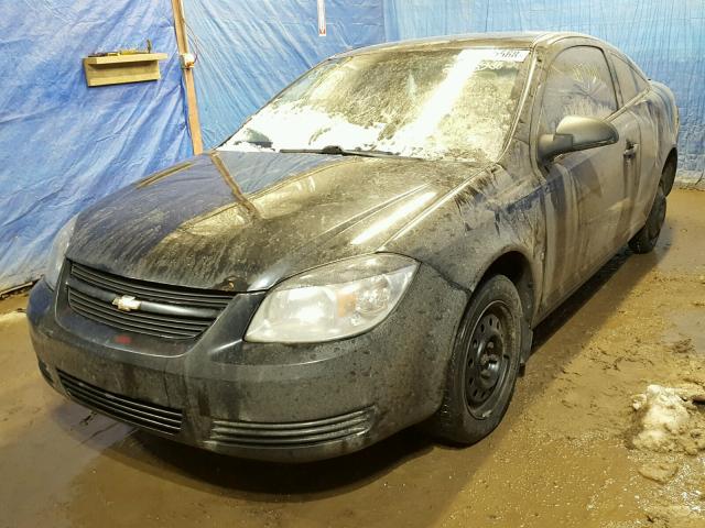 1G1AK18H997170904 - 2009 CHEVROLET COBALT LS BLACK photo 2