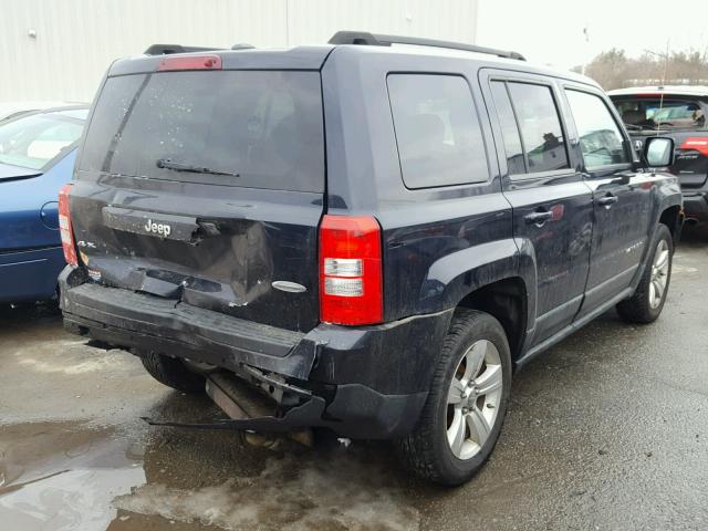 1J4NF1GB6BD212649 - 2011 JEEP PATRIOT SP BLUE photo 4