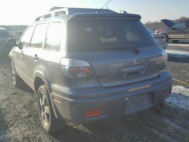 JA4LZ41F76U014163 - 2006 MITSUBISHI OUTLANDER GRAY photo 3