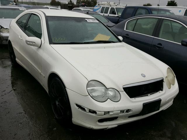 WDBRN40J54A584631 - 2004 MERCEDES-BENZ C 230K SPO WHITE photo 1