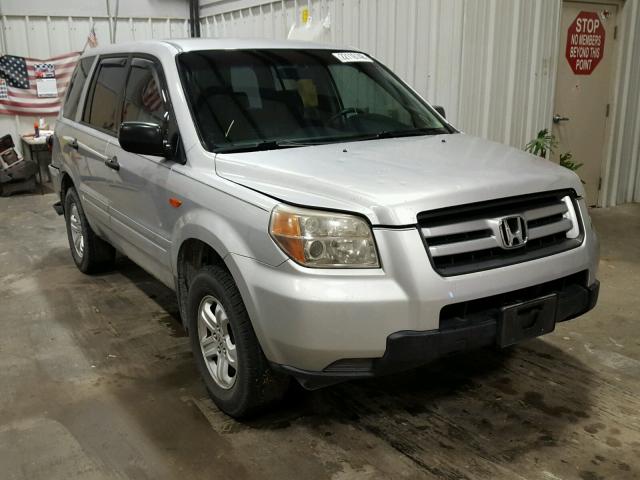 5FNYF28167B023868 - 2007 HONDA PILOT LX GRAY photo 1