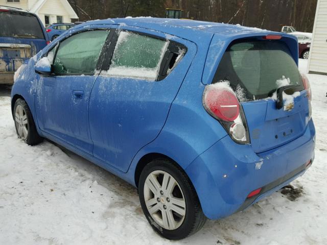 KL8CA6S98EC454262 - 2014 CHEVROLET SPARK LS BLUE photo 3