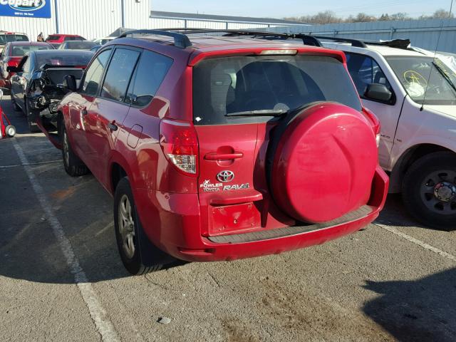 JTMZK33V685022920 - 2008 TOYOTA RAV4 RED photo 3