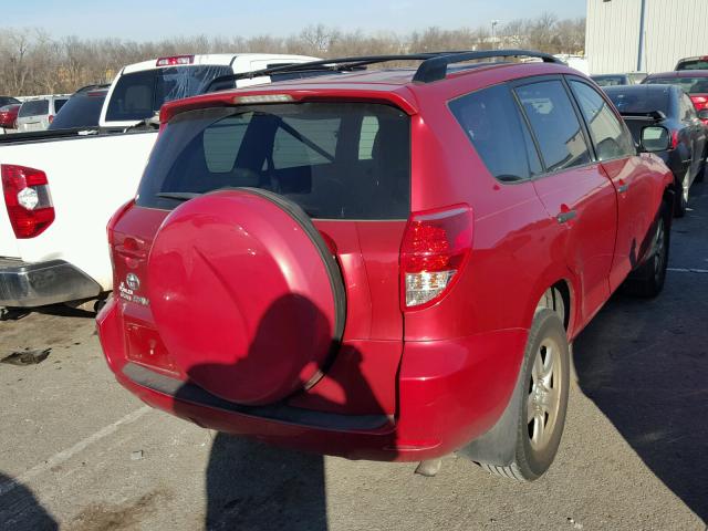 JTMZK33V685022920 - 2008 TOYOTA RAV4 RED photo 4