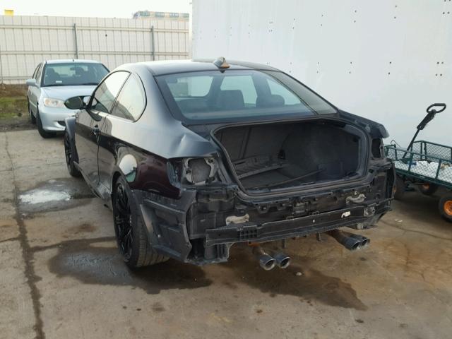 WBSWD93588PY40002 - 2008 BMW M3 BLACK photo 3