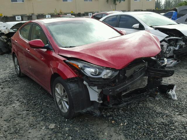 KMHDH4AE0FU223910 - 2015 HYUNDAI ELANTRA SE RED photo 1