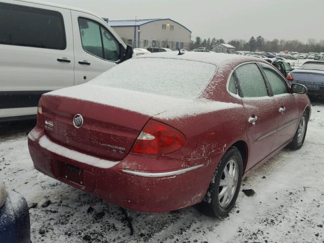 2G4WD582661179493 - 2006 BUICK LACROSSE C RED photo 4