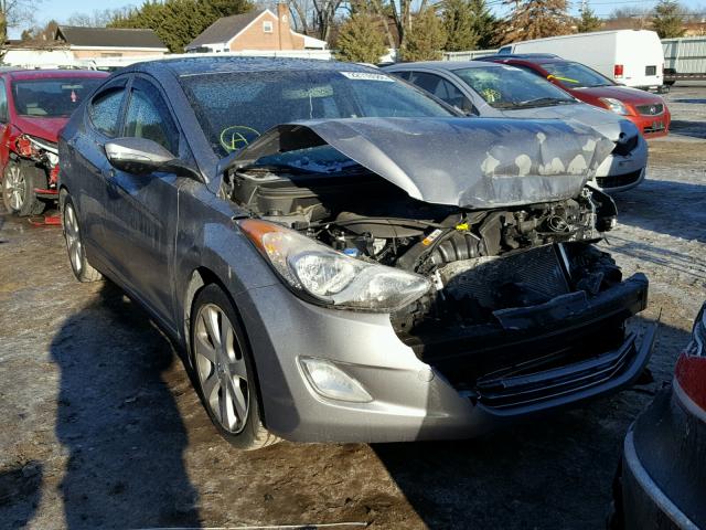 KMHDH4AE0CU463888 - 2012 HYUNDAI ELANTRA GL GRAY photo 1