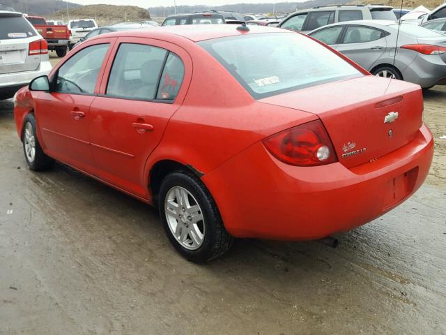 1G1AL52F357539097 - 2005 CHEVROLET COBALT LS RED photo 3