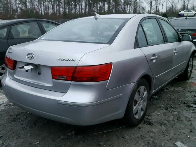 5NPET46C69H542824 - 2009 HYUNDAI SONATA GLS GRAY photo 4