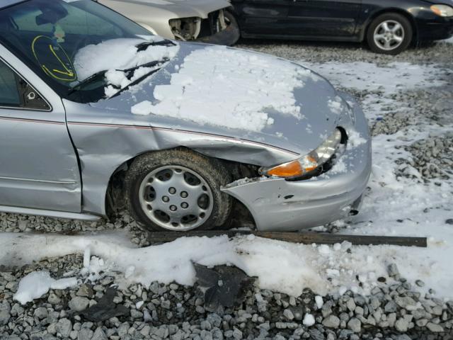 1G3NK12F92C234839 - 2002 OLDSMOBILE ALERO GX WHITE photo 9