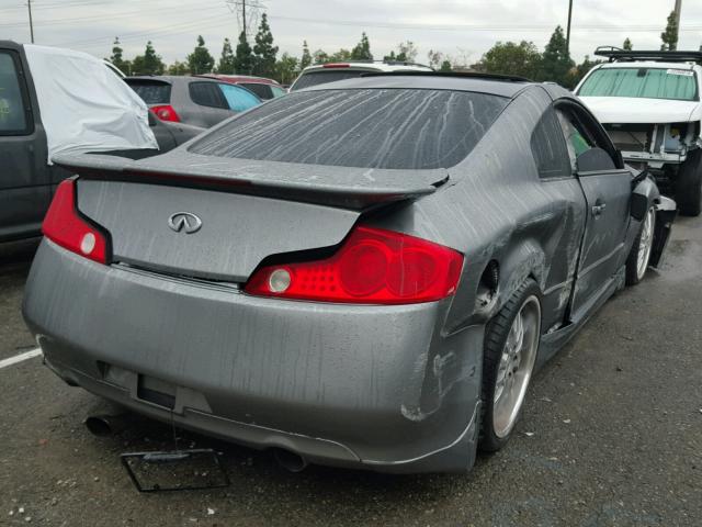 JNKCV54E74M803290 - 2004 INFINITI G35 GRAY photo 4