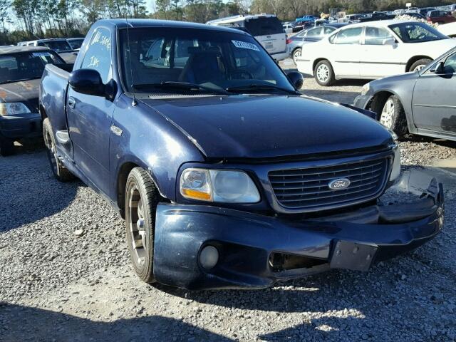 2FTZF07352CA86293 - 2002 FORD F150 SVT L BLUE photo 1