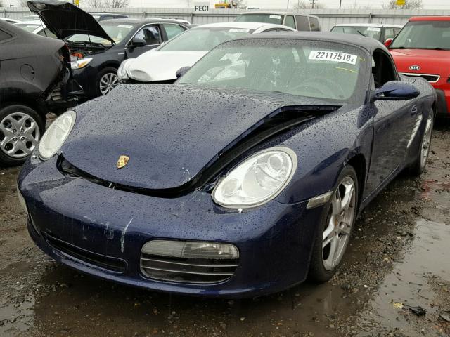 WP0CB29836U731146 - 2006 PORSCHE BOXSTER S BLUE photo 2