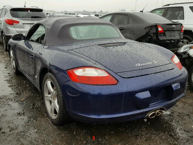 WP0CB29836U731146 - 2006 PORSCHE BOXSTER S BLUE photo 3