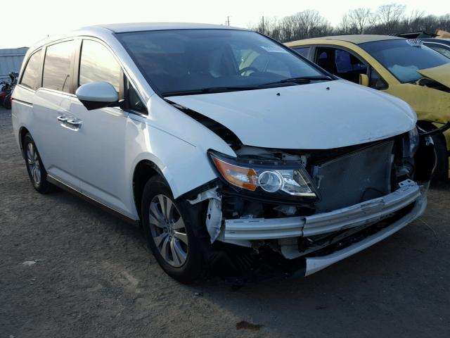 5FNRL5H44EB129953 - 2014 HONDA ODYSSEY EX WHITE photo 1