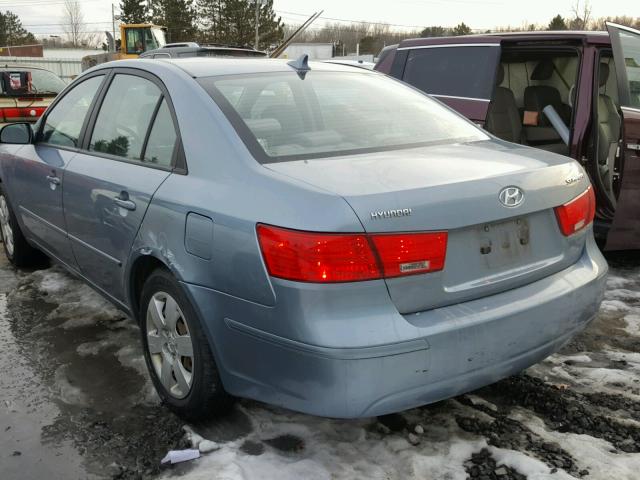 5NPET4AC5AH655563 - 2010 HYUNDAI SONATA GLS BLUE photo 3