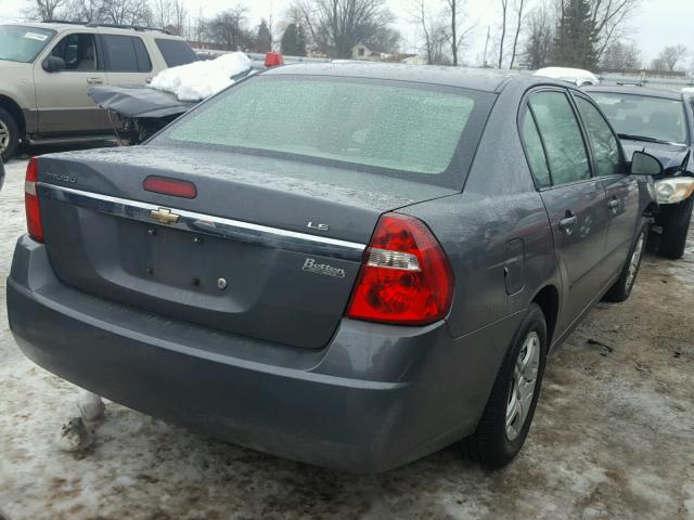 1G1ZS58FX7F210628 - 2007 CHEVROLET MALIBU LS GRAY photo 4