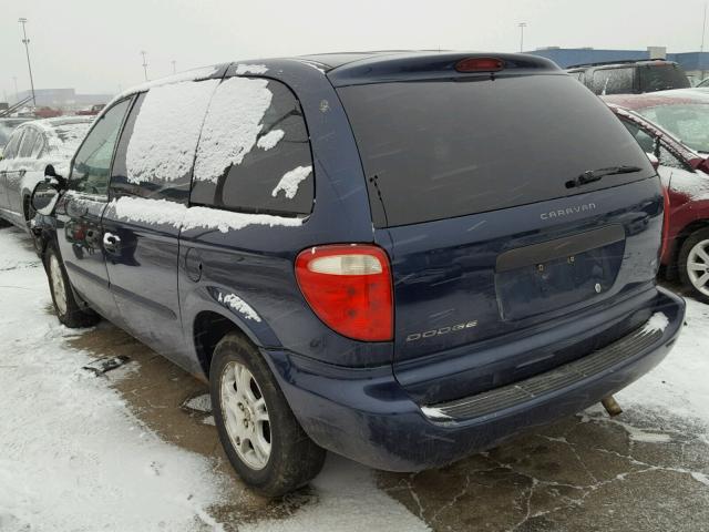 1D4GP25R53B287229 - 2003 DODGE CARAVAN SE BLUE photo 3