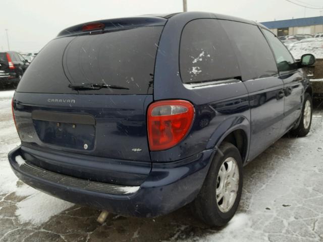 1D4GP25R53B287229 - 2003 DODGE CARAVAN SE BLUE photo 4