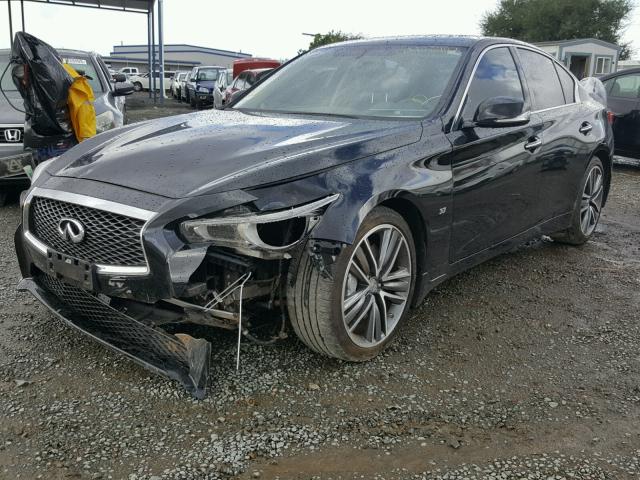 JN1BV7AP2FM348238 - 2015 INFINITI Q50 BASE Negro foto 2