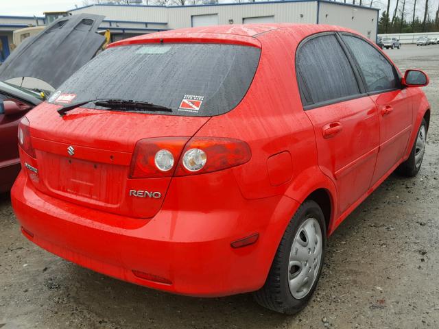 KL5JD66Z66K432645 - 2006 SUZUKI RENO RED photo 4