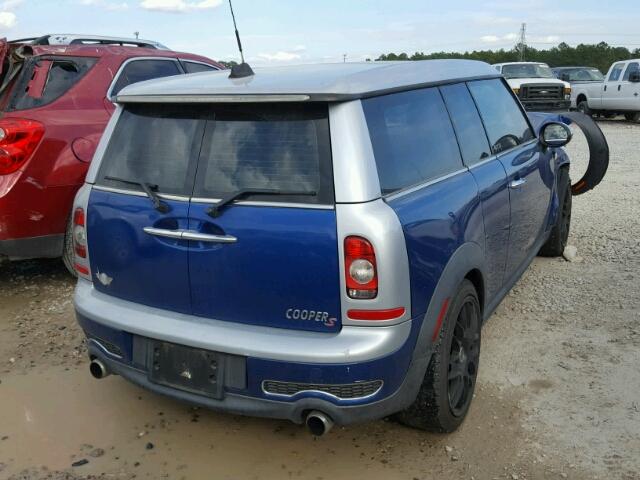 WMWMM33568TP70127 - 2008 MINI COOPER S C BLUE photo 4