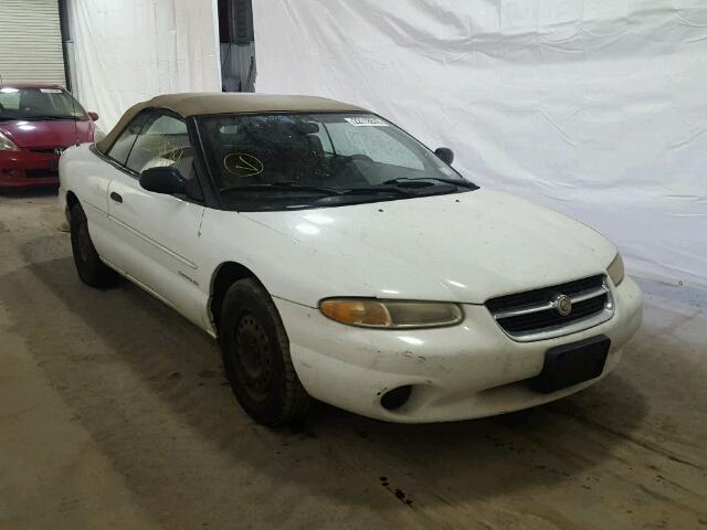 3C3EL45H2VT562404 - 1997 CHRYSLER SEBRING JX WHITE photo 1