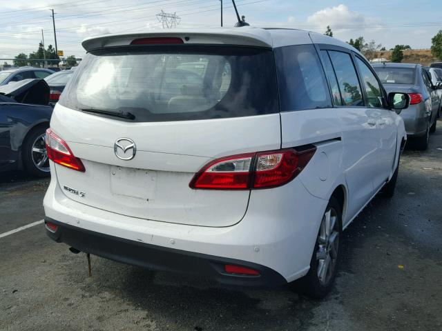 JM1CW2CL2D0162408 - 2013 MAZDA 5 WHITE photo 4