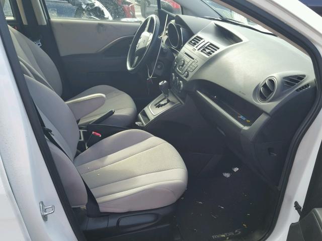 JM1CW2CL2D0162408 - 2013 MAZDA 5 WHITE photo 5