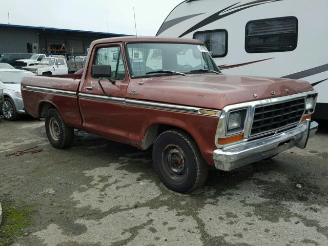 F10GRFE7091 - 1979 FORD F100 BURGUNDY photo 1