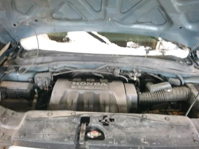 5FNYF18708B001560 - 2008 HONDA PILOT EXL BLUE photo 7