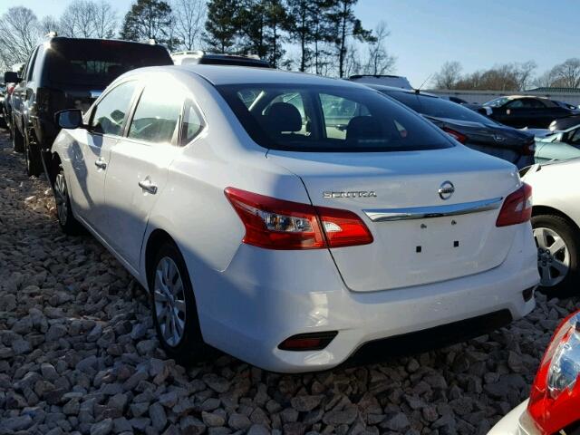 3N1AB7AP5GY292332 - 2016 NISSAN SENTRA S WHITE photo 3