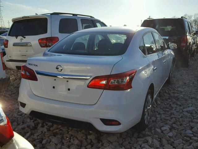 3N1AB7AP5GY292332 - 2016 NISSAN SENTRA S WHITE photo 4