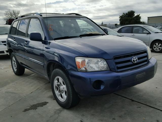 JTEDP21A170137776 - 2007 TOYOTA HIGHLANDER BLUE photo 1