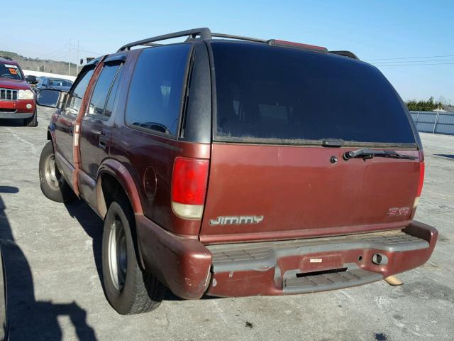 1GKCS13W1W2509125 - 1998 GMC JIMMY MAROON photo 3