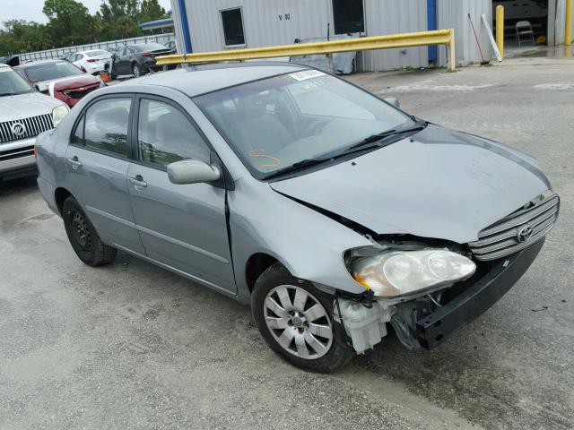 1NXBR32E63Z030556 - 2003 TOYOTA COROLLA CE SILVER photo 1