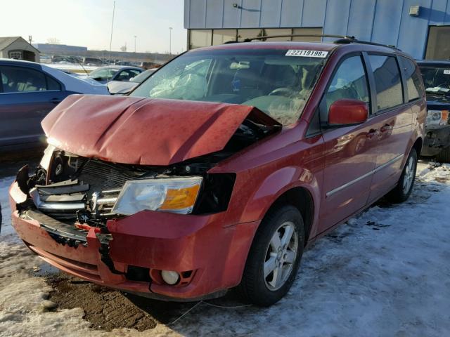 2D8HN54119R616363 - 2009 DODGE GRAND CARA RED photo 2