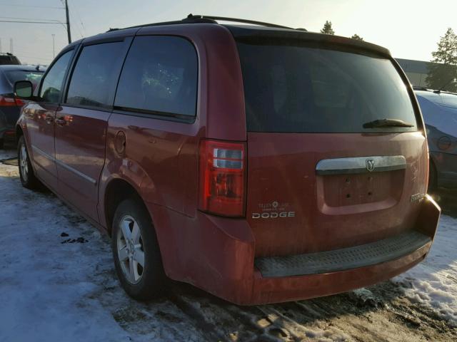 2D8HN54119R616363 - 2009 DODGE GRAND CARA RED photo 3