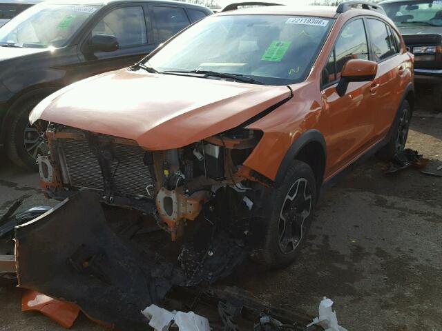 JF2GPACC8F8322452 - 2015 SUBARU XV CROSSTR ORANGE photo 2