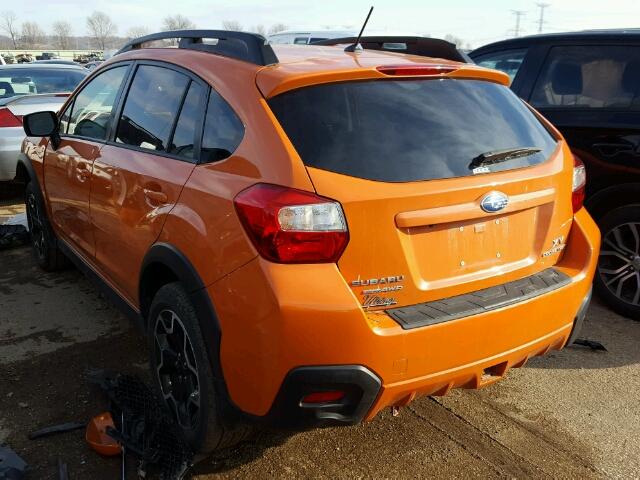 JF2GPACC8F8322452 - 2015 SUBARU XV CROSSTR ORANGE photo 3