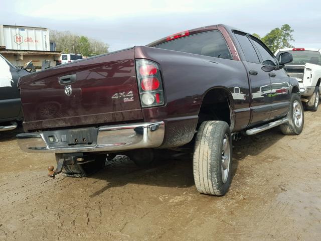 1D7HU18D35J580713 - 2005 DODGE RAM 1500 S PURPLE photo 4