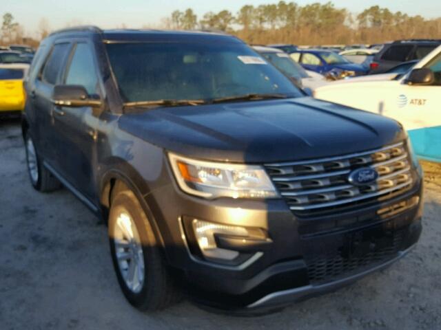 1FM5K7DH2GGC57568 - 2016 FORD EXPLORER X GRAY photo 1