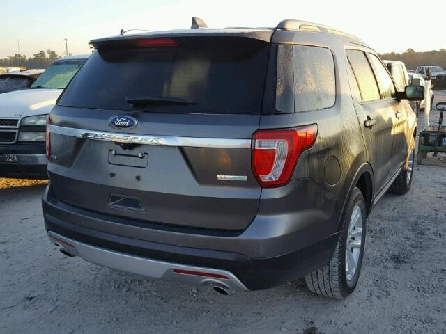 1FM5K7DH2GGC57568 - 2016 FORD EXPLORER X GRAY photo 4