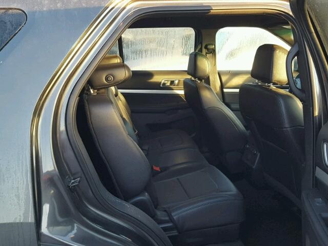 1FM5K7DH2GGC57568 - 2016 FORD EXPLORER X GRAY photo 6