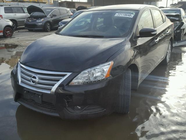 3N1AB7AP4FY288786 - 2015 NISSAN SENTRA S BLACK photo 2