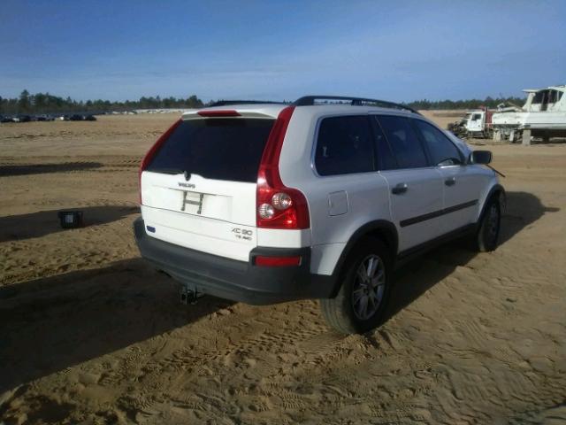 YV1CZ91H841090679 - 2004 VOLVO XC90 T6 WHITE photo 4