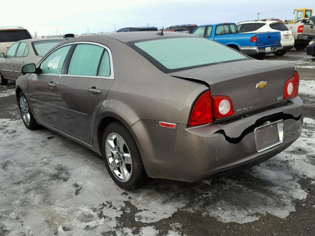 1G1ZC5E05AF295110 - 2010 CHEVROLET MALIBU 1LT BROWN photo 3