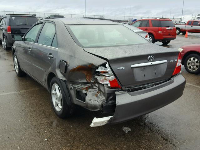 4T1BE32K64U921434 - 2004 TOYOTA CAMRY LE გრაფიტი ფოტო 3