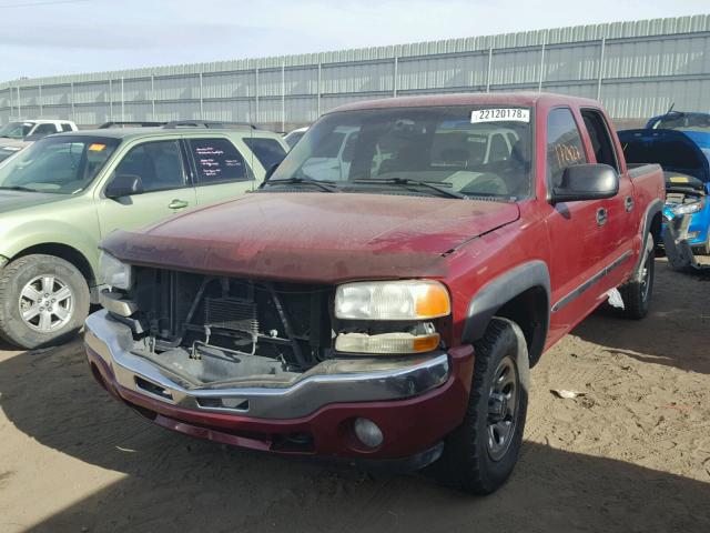 2GTEK13T161230316 - 2006 GMC NEW SIERRA MAROON photo 2